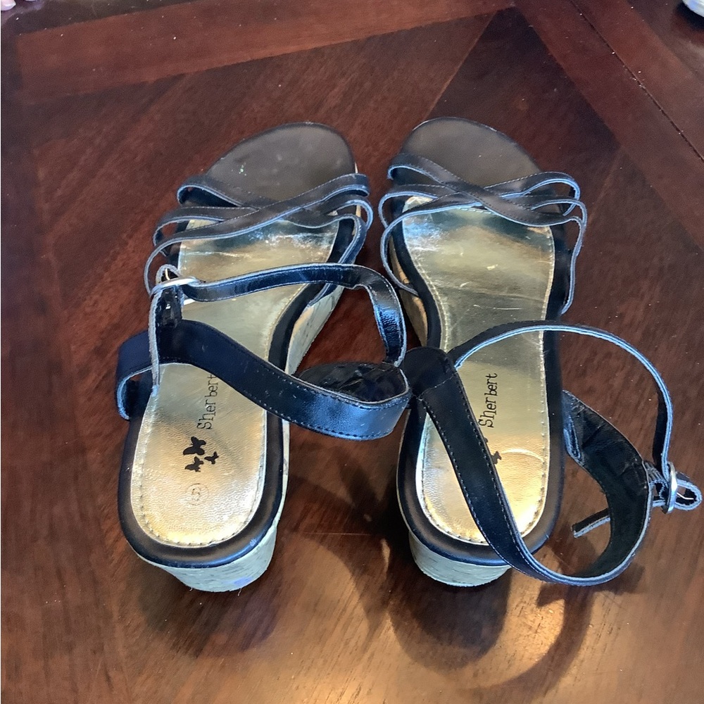 Size 9 Black Wedges